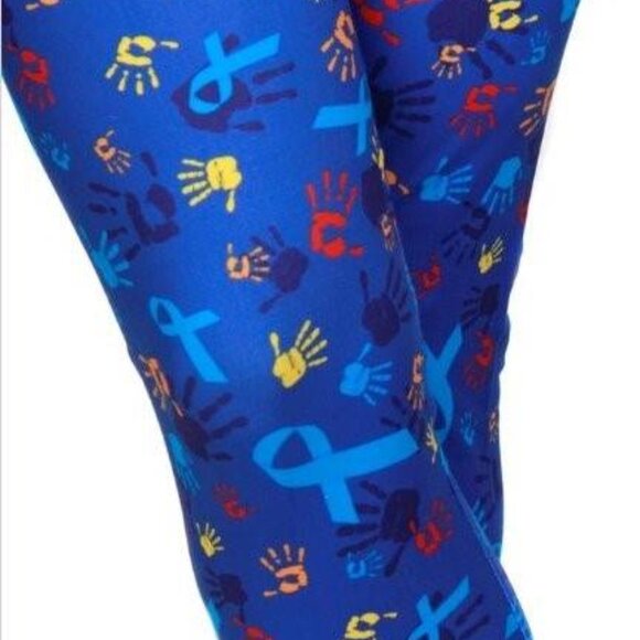 Downs Syndrome Awareness Leggings NWT Size TC Tall And Curvy - Picture 1 of 3